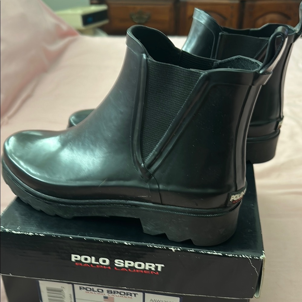 Polo Sport Black Ankle Boots